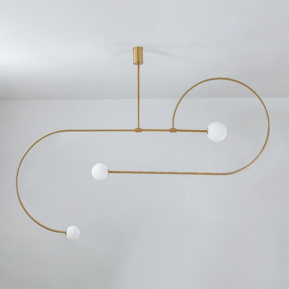 Lustra Chandelier Mobile Black Minimalist