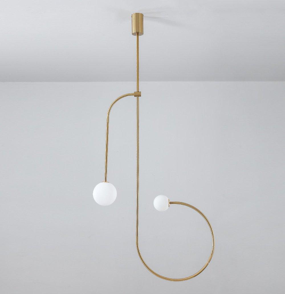 Lustra Chandelier Mobile Black Minimalist