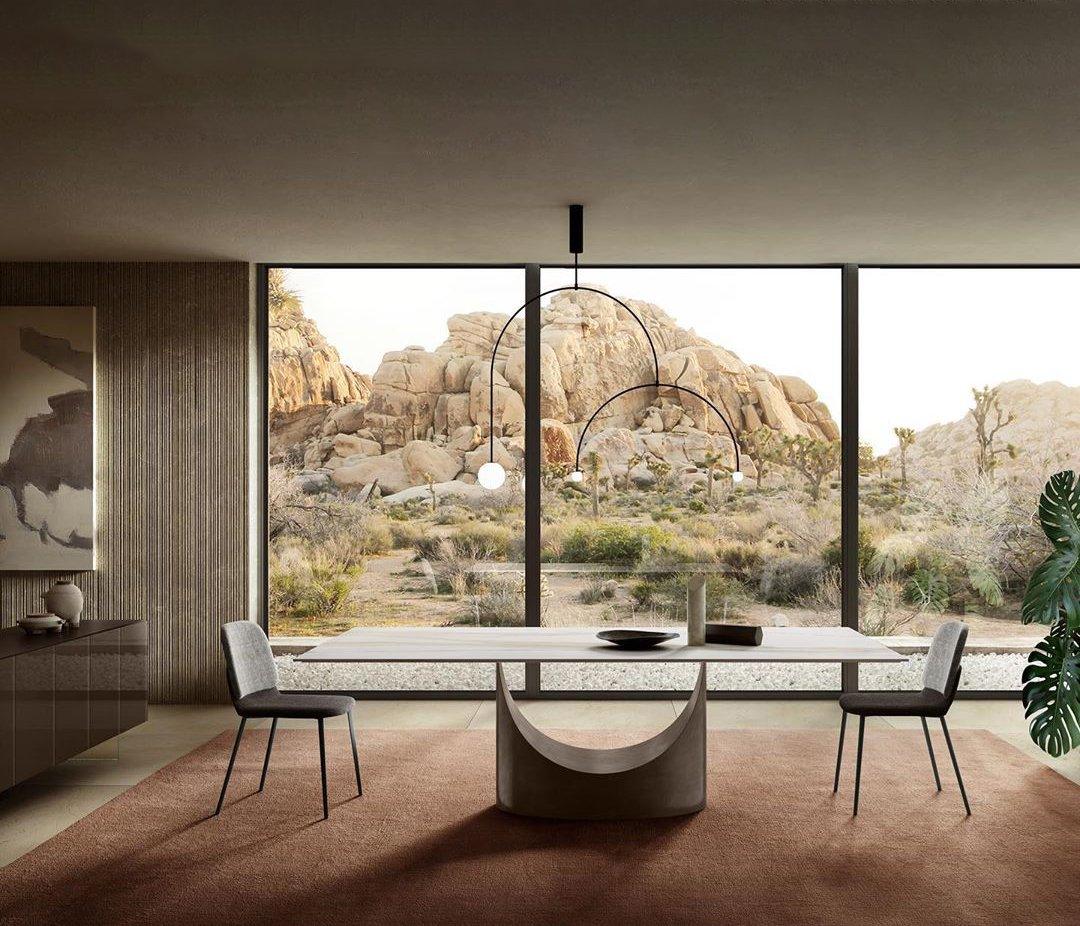 Lustra Chandelier Mobile Black Minimalist