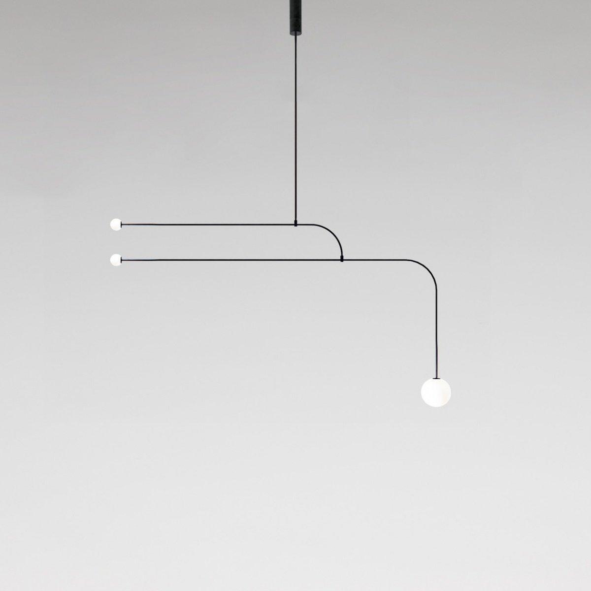 Lustra Chandelier Mobile Black Minimalist