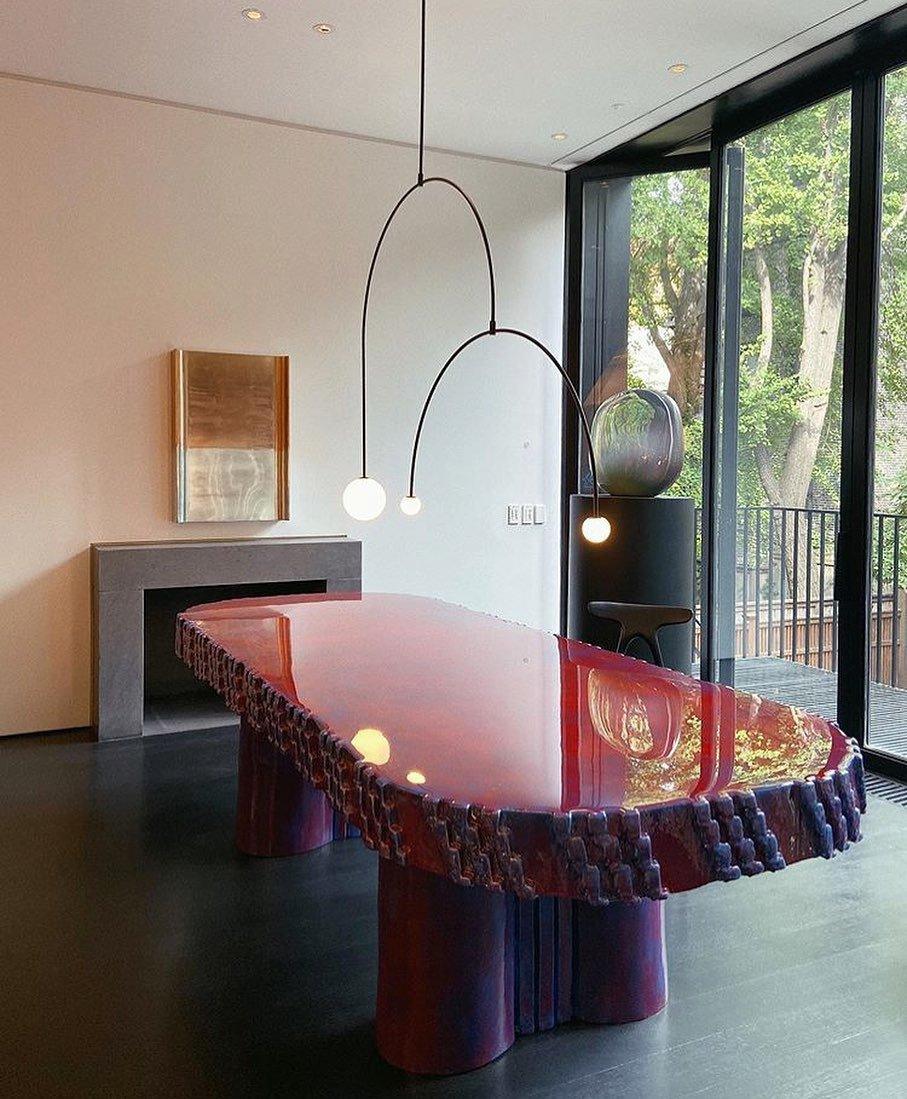 Lustra Chandelier Mobile Black Minimalist