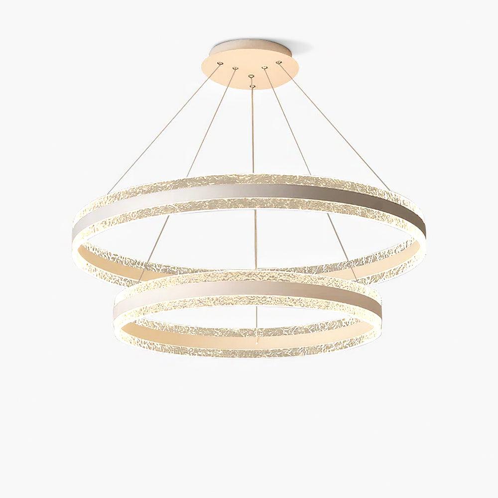 Aroxen lámpara colgante moderna LED círculo anillos