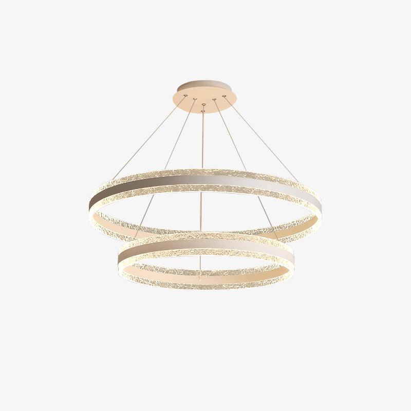 Aroxen lámpara colgante moderna LED círculo anillos