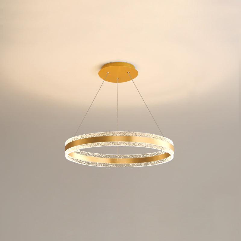 Aroxen lámpara colgante moderna LED círculo anillos
