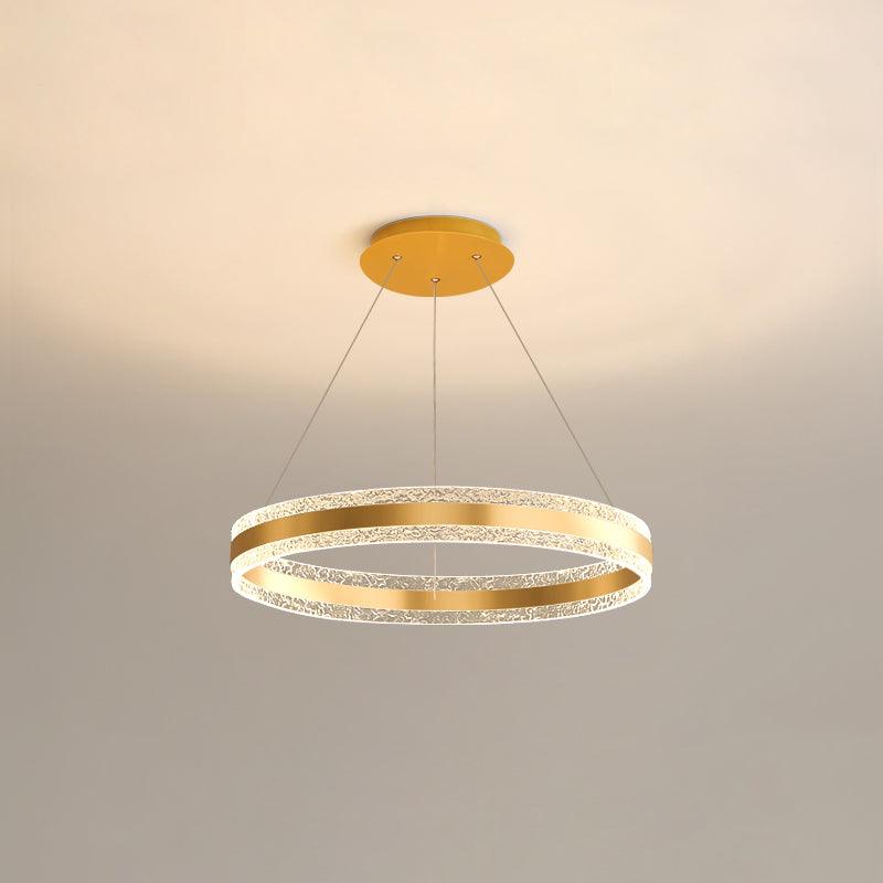 Aroxen lámpara colgante moderna LED círculo anillos