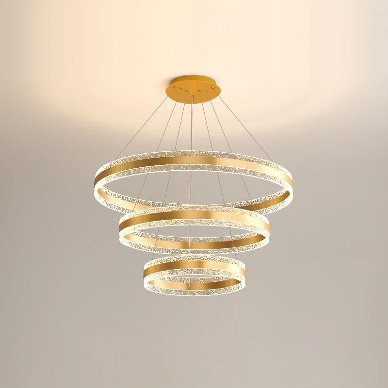 Aroxen lámpara colgante moderna LED círculo anillos