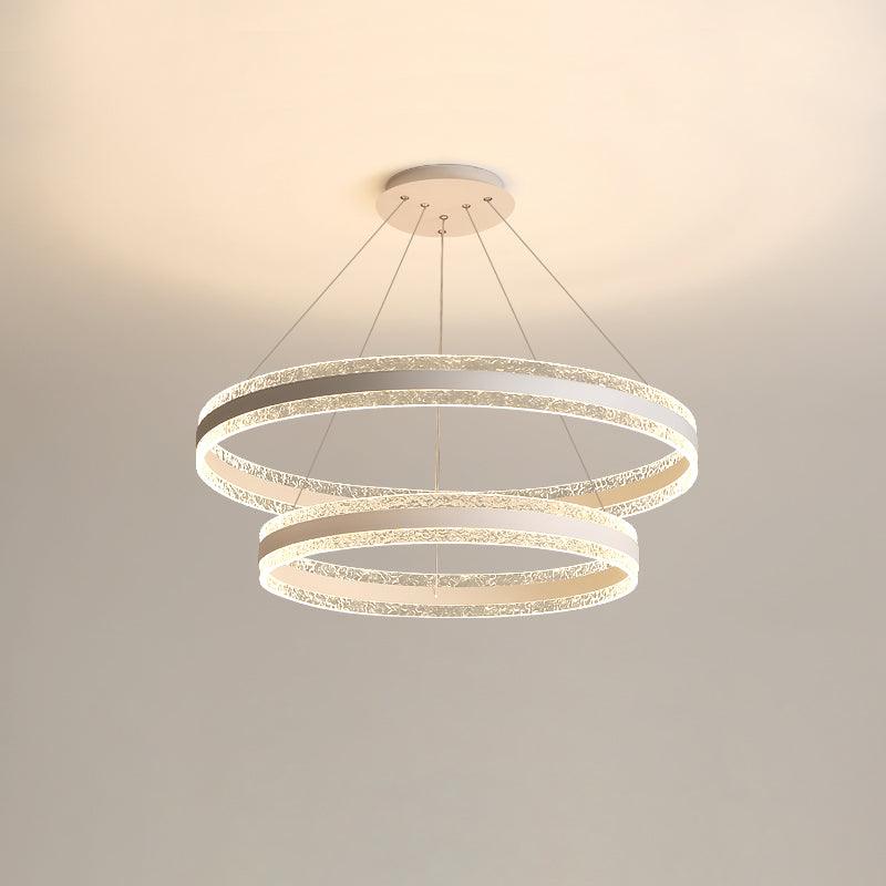 Aroxen lámpara colgante moderna LED círculo anillos