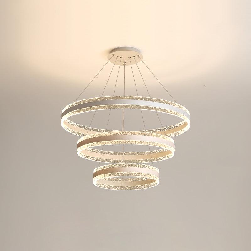 Aroxen lámpara colgante moderna LED círculo anillos