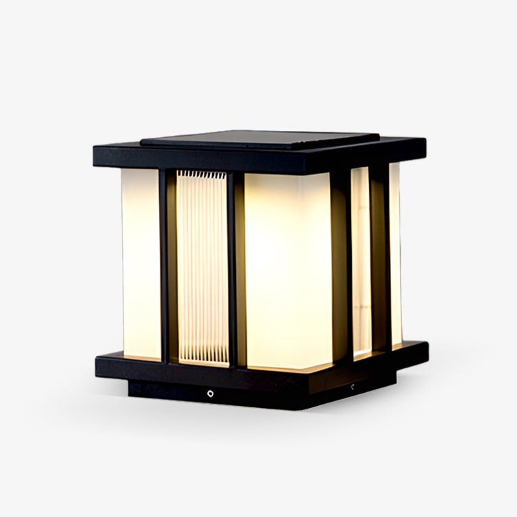 Rild luminaria exterior moderna de vidrio en cubo