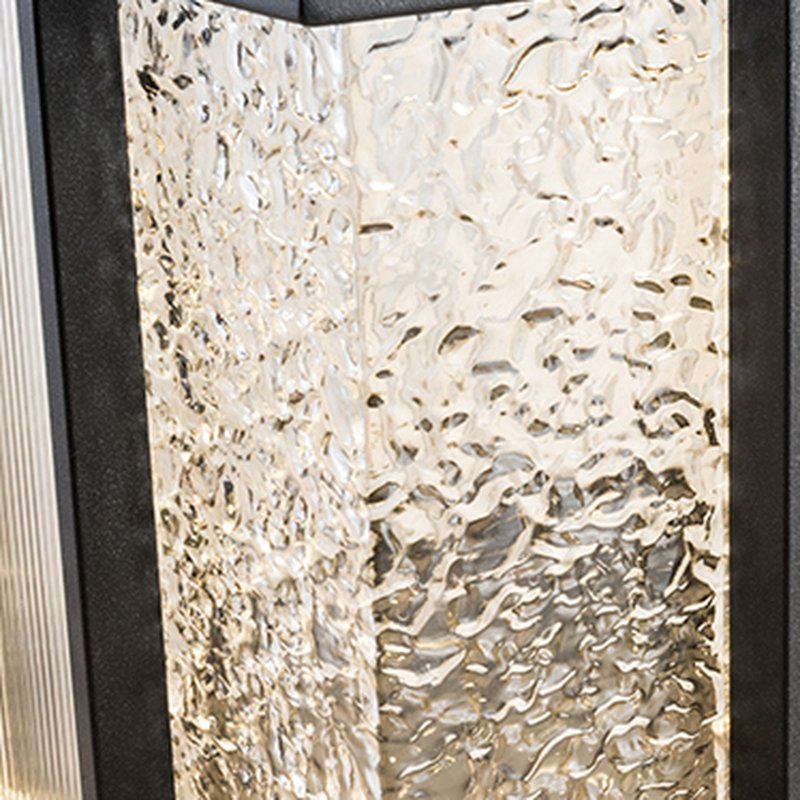 Rild luminaria exterior moderna de vidrio en cubo