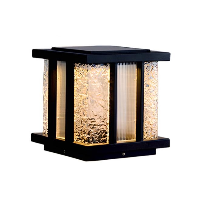 Rild luminaria exterior moderna de vidrio en cubo