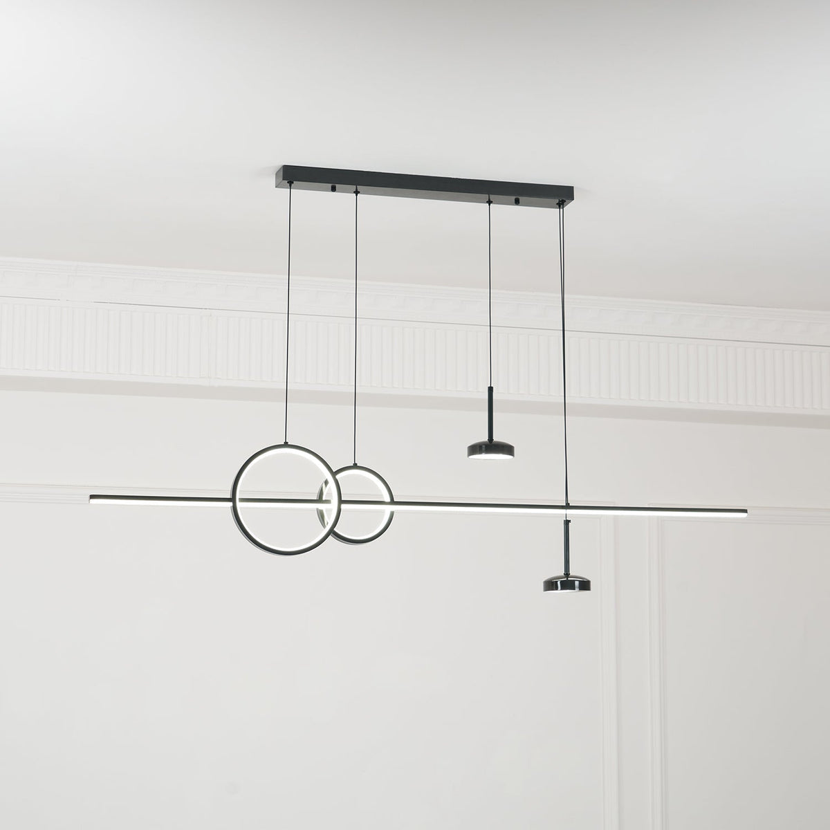 Tildas lámpara colgante anillo geométrico minimalista