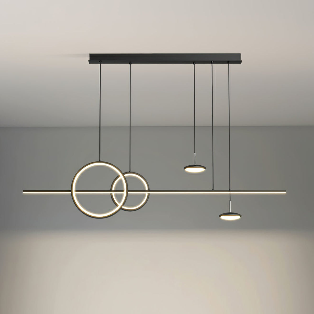 Tildas lámpara colgante anillo geométrico minimalista