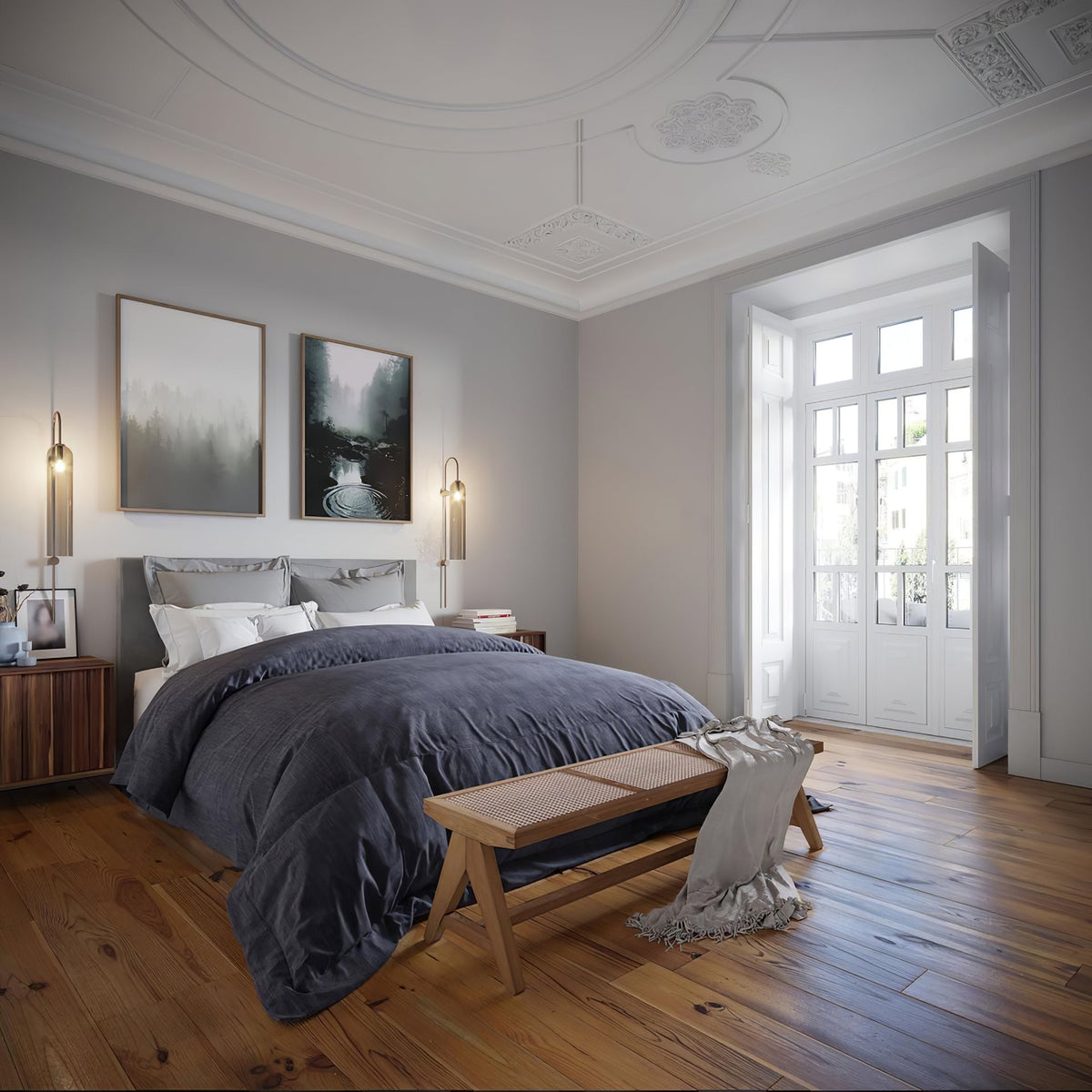 Anoriel Aplique de pared Vidrio Moderno Minimalista