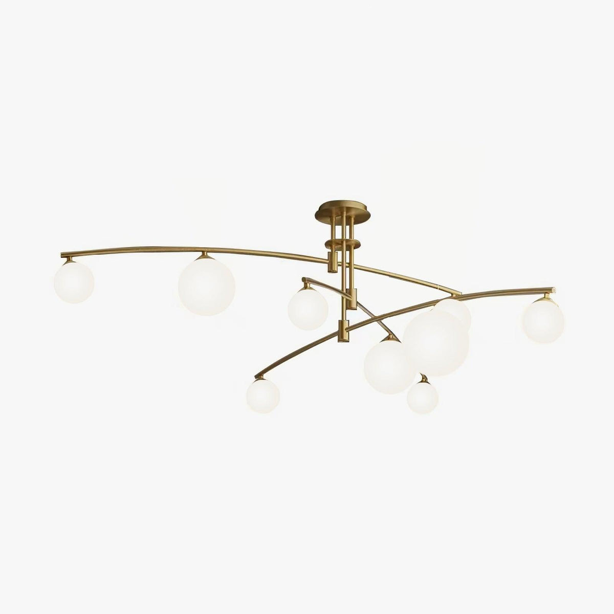 Dluxen lámpara de araña de brazo largo moderna 6-Light