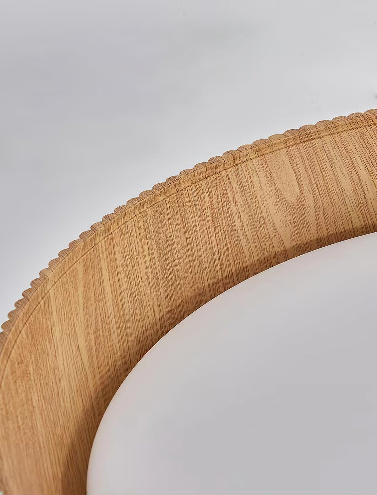 Rineia lámpara de techo tambor ribeteado madera elegante contemporáneo