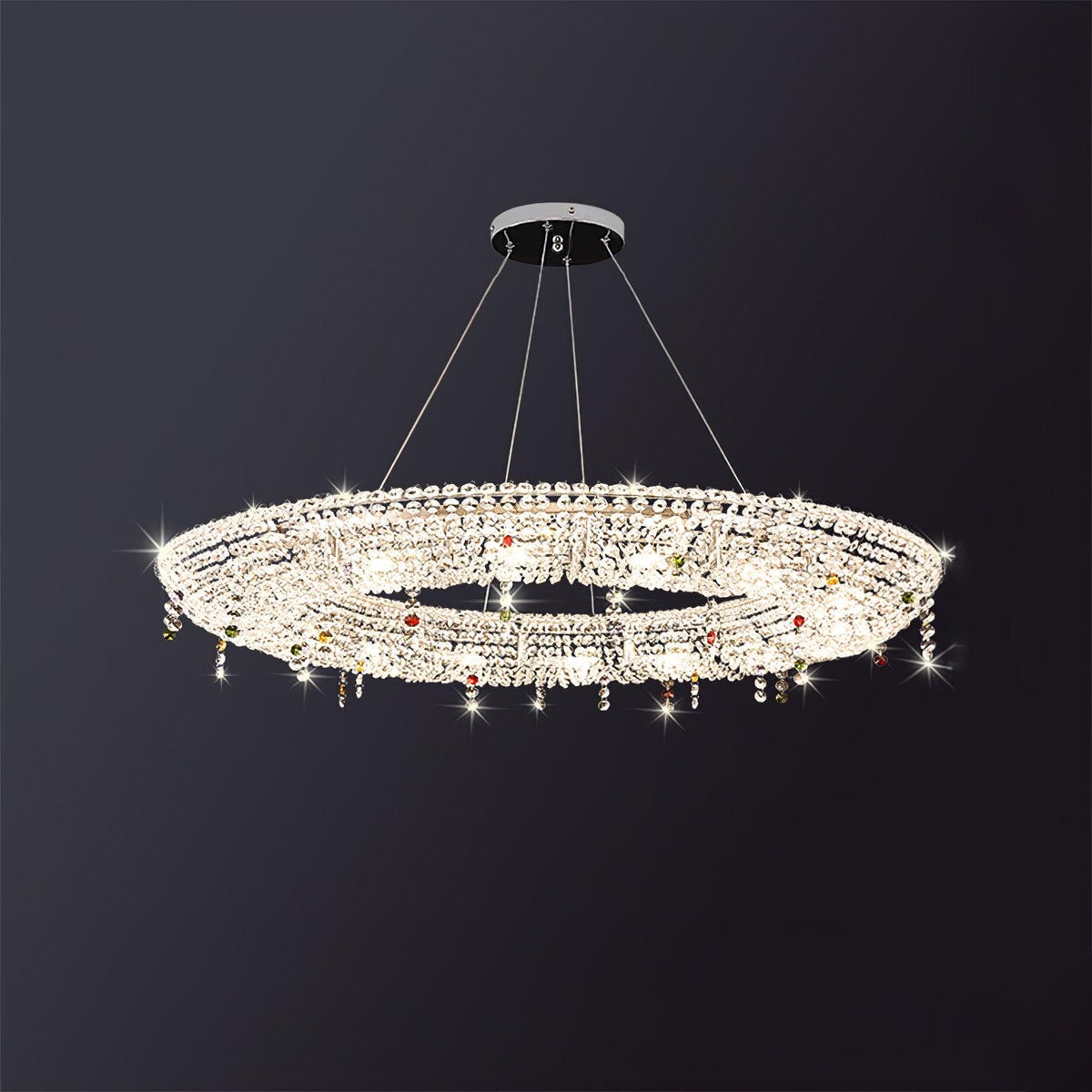 Bior lámpara colgante con detalles de cristal