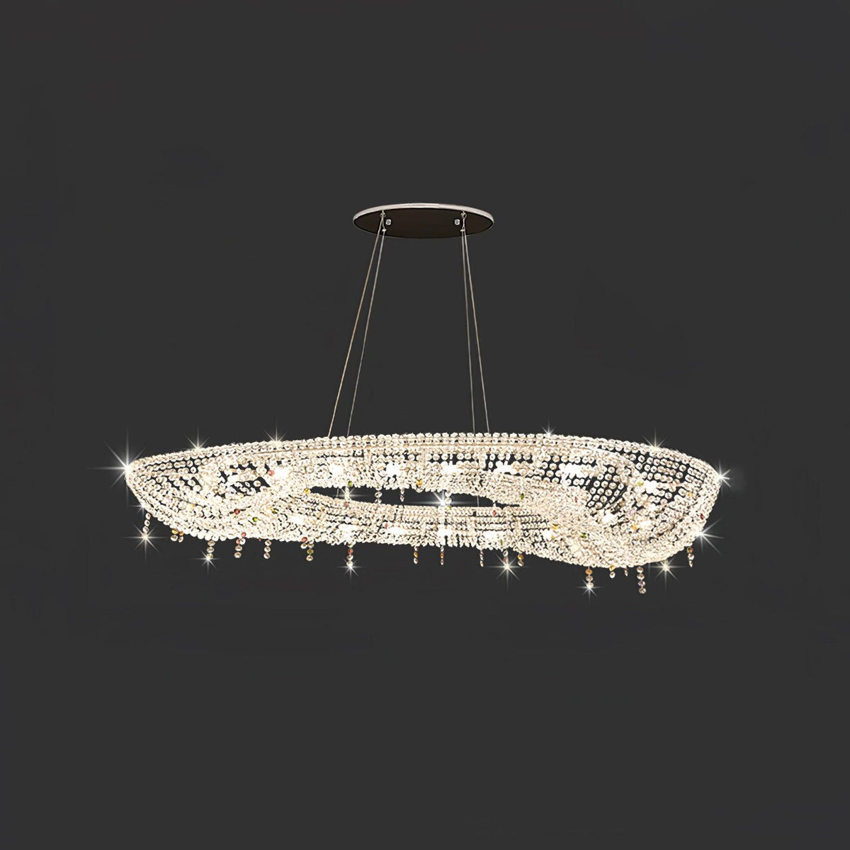 Bior lámpara colgante con detalles de cristal