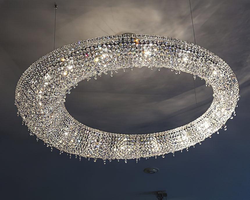 Bior lámpara colgante con detalles de cristal