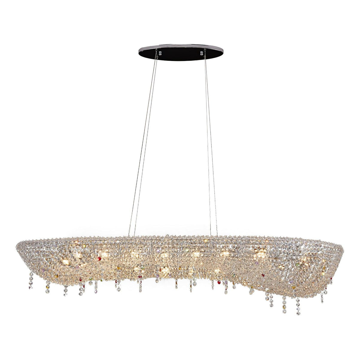 Bior lámpara colgante con detalles de cristal