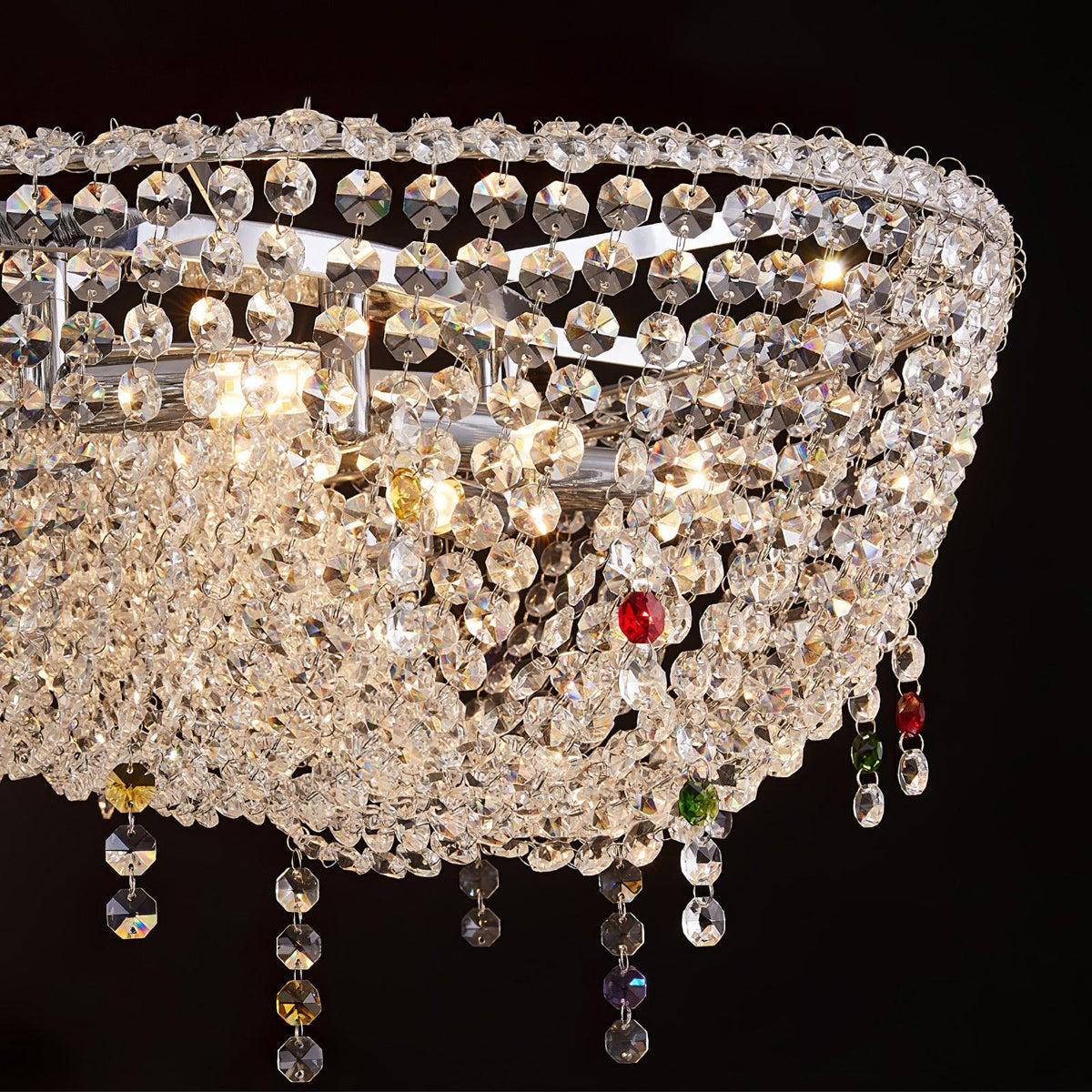 Bior lámpara colgante con detalles de cristal