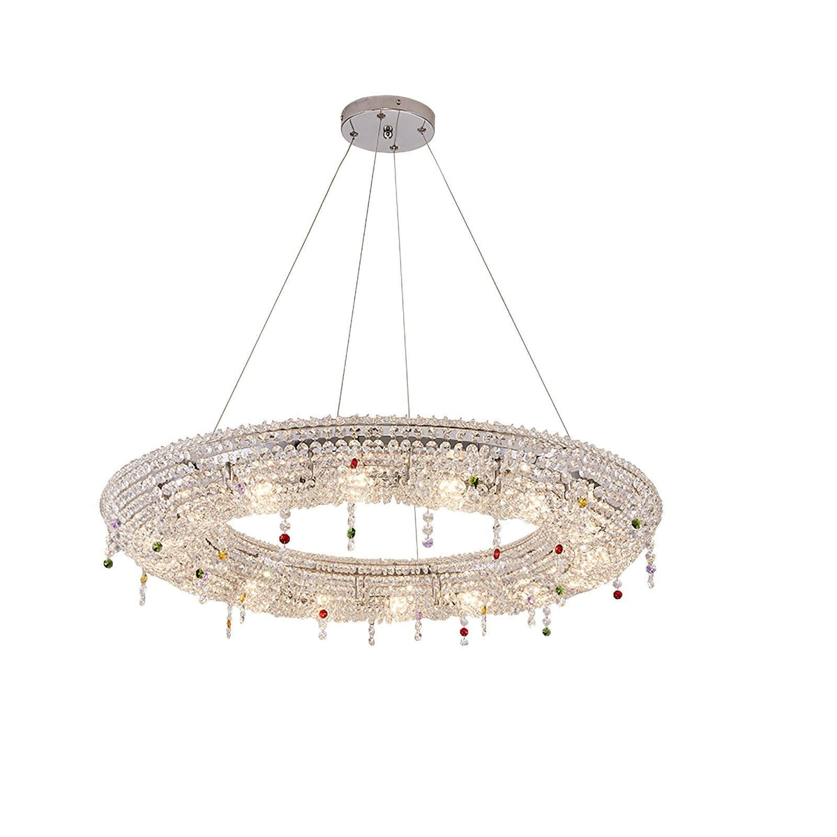 Bior lámpara colgante con detalles de cristal