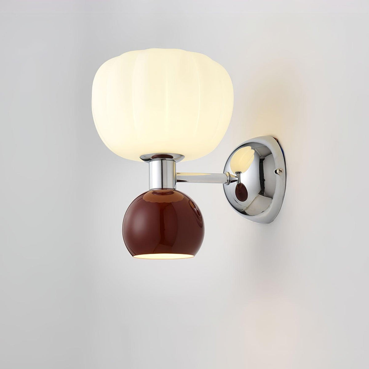 Jorvin aplique de pared nórdico en plástico crema