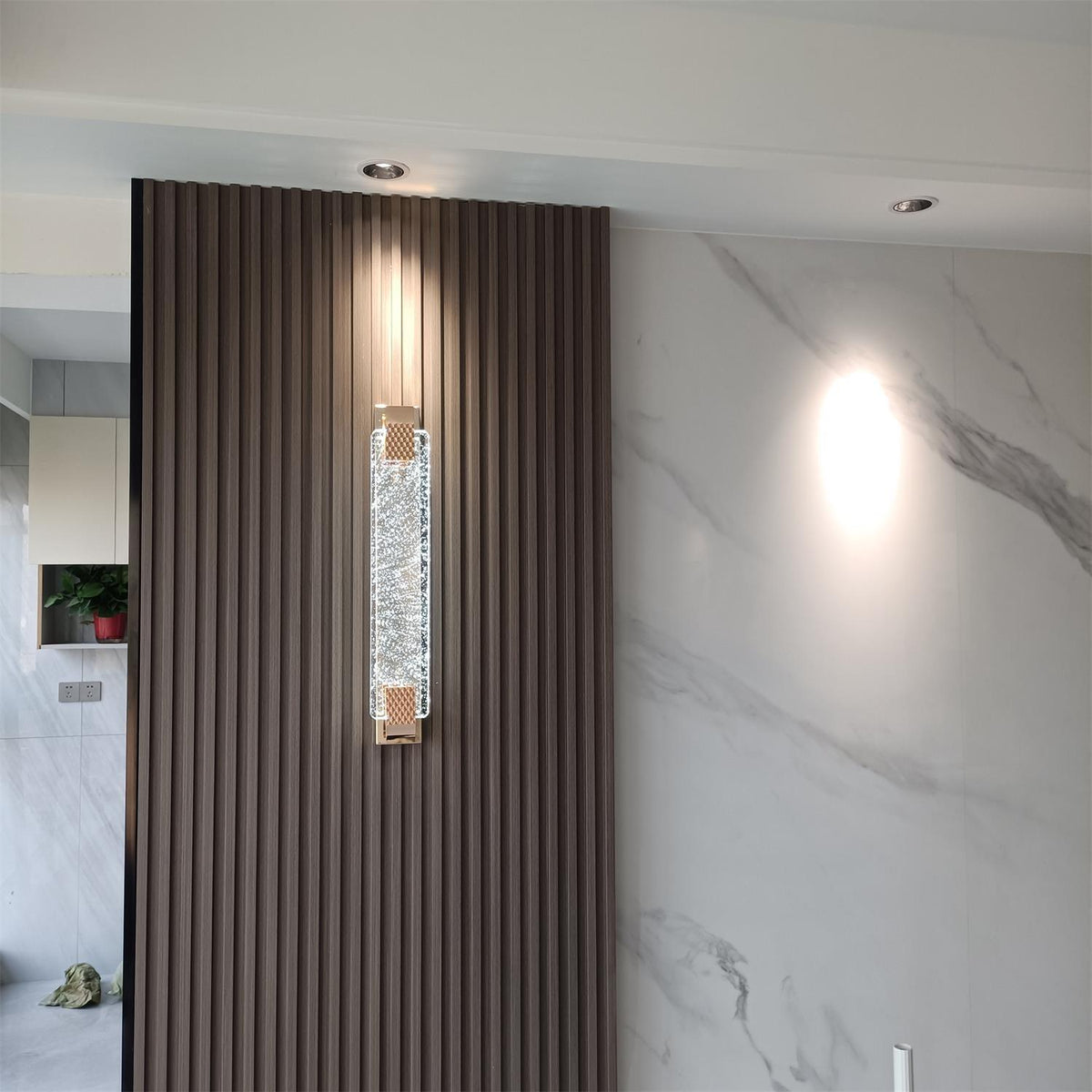 Tevan aplique de pared de cristal