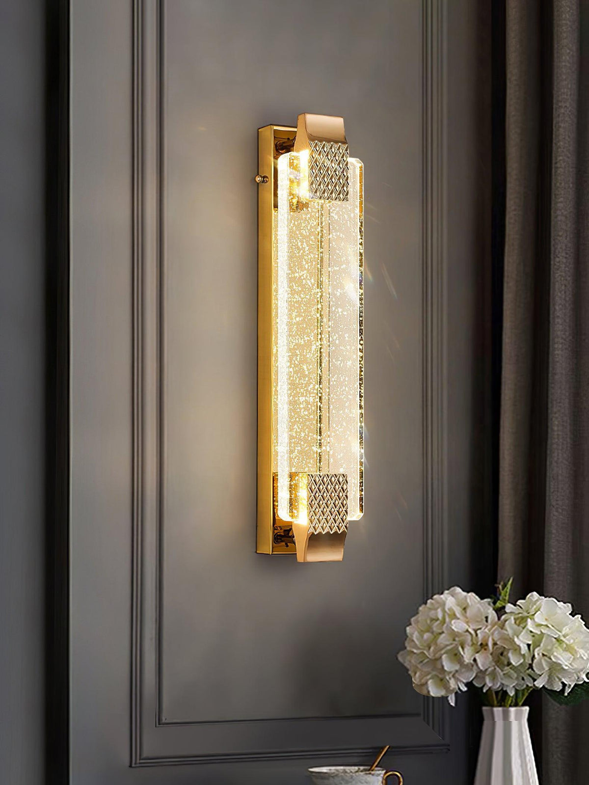 Tevan aplique de pared de cristal