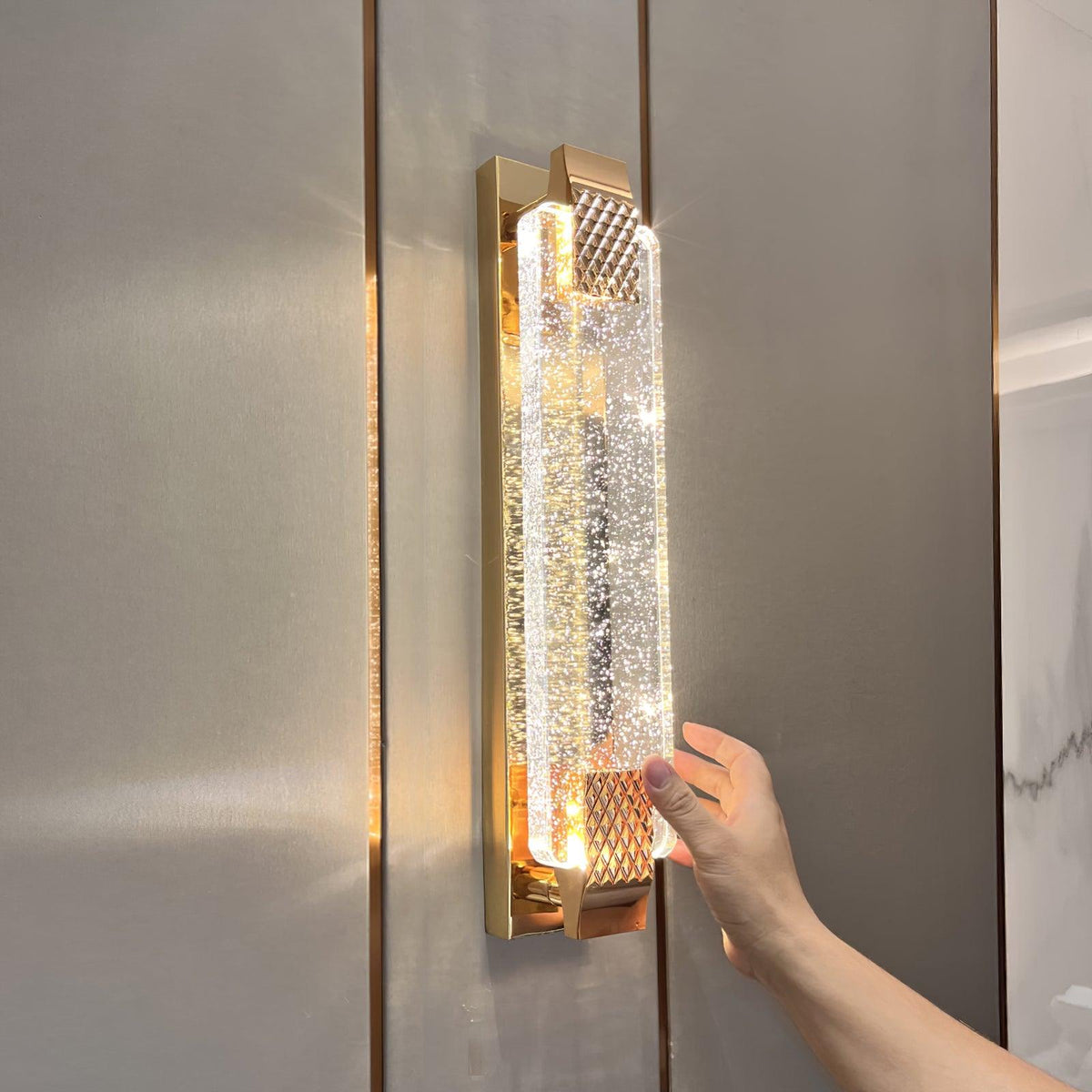 Tevan aplique de pared de cristal