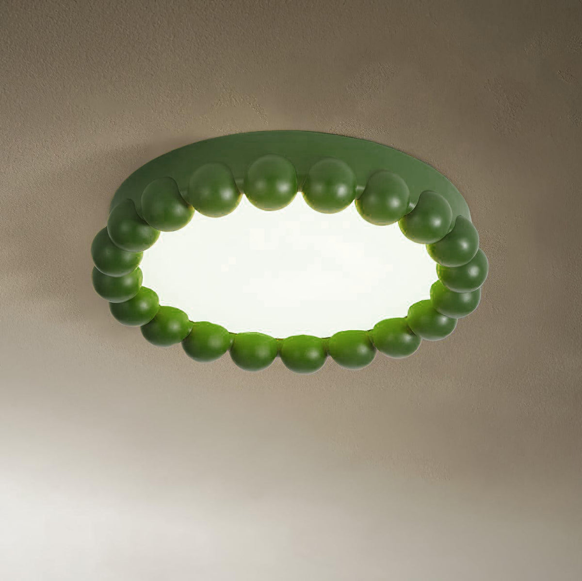 Zevian lámpara de techo con burbujas redondas de resina juguetonas y luz suave