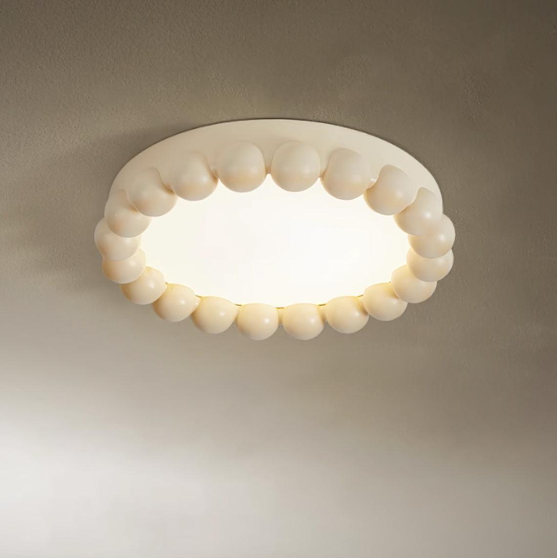 Zevian lámpara de techo con burbujas redondas de resina juguetonas y luz suave