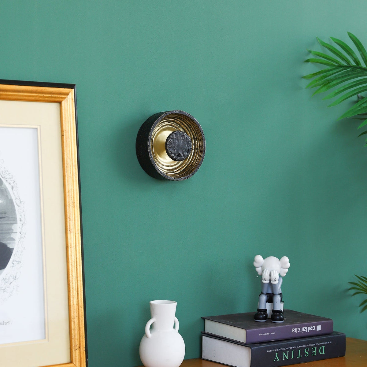 Aurevra aplique de pared negro