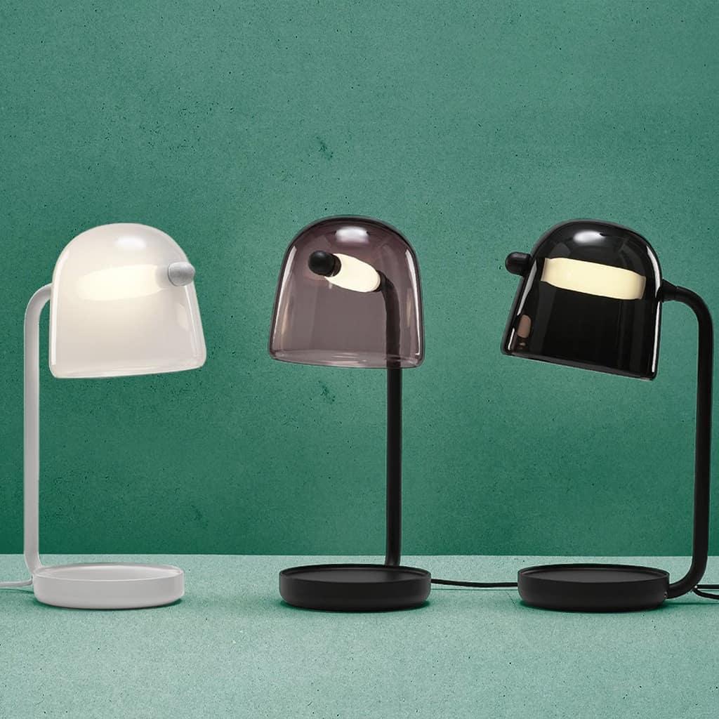 Caronel lámpara de mesa Coronel moderna de vidrio