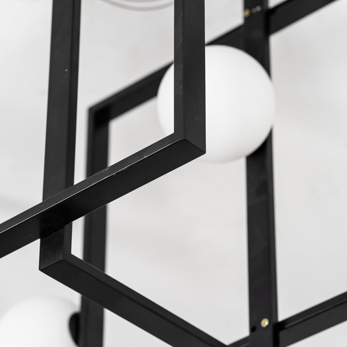 Veliiel lámpara de araña Mondrian vidrio latón Geométrico moderna