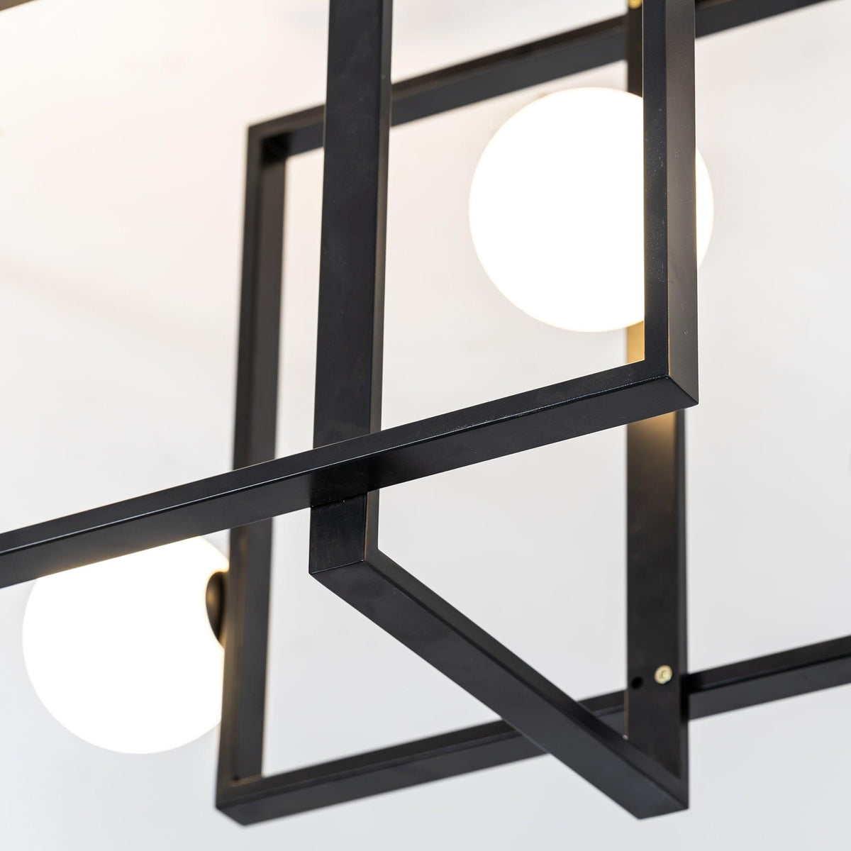 Veliiel lámpara de araña Mondrian vidrio latón Geométrico moderna