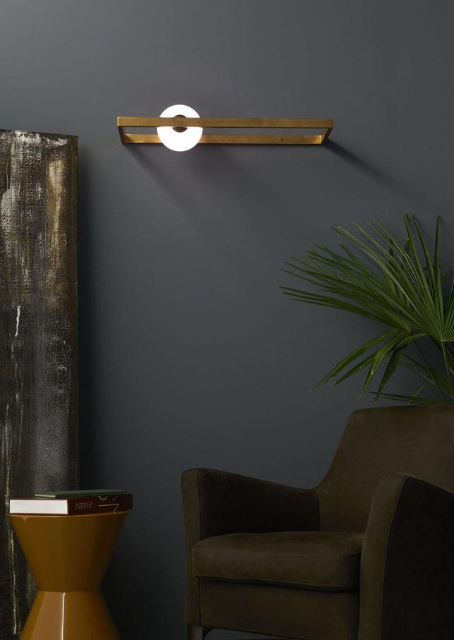 Etalarae aplique de pared moderno minimalista de vidrio