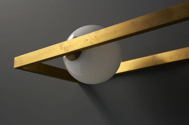 Etalarae aplique de pared moderno minimalista de vidrio