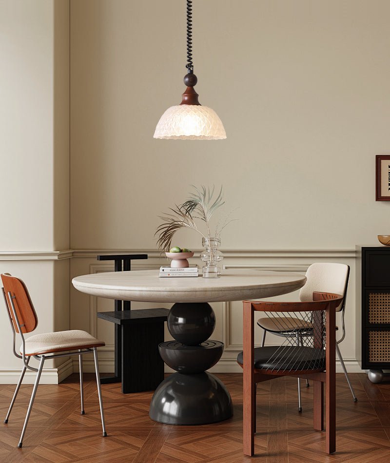 Nydoreth lámpara colgante elegancia Vintage Art de madera