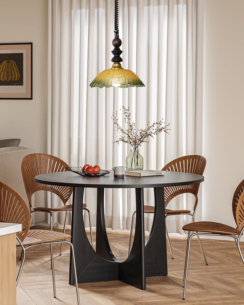 Nydoreth lámpara colgante elegancia Vintage Art de madera