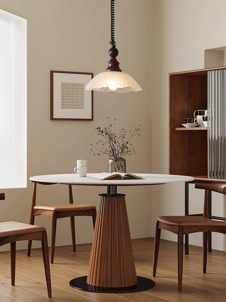 Nydoreth lámpara colgante elegancia Vintage Art de madera