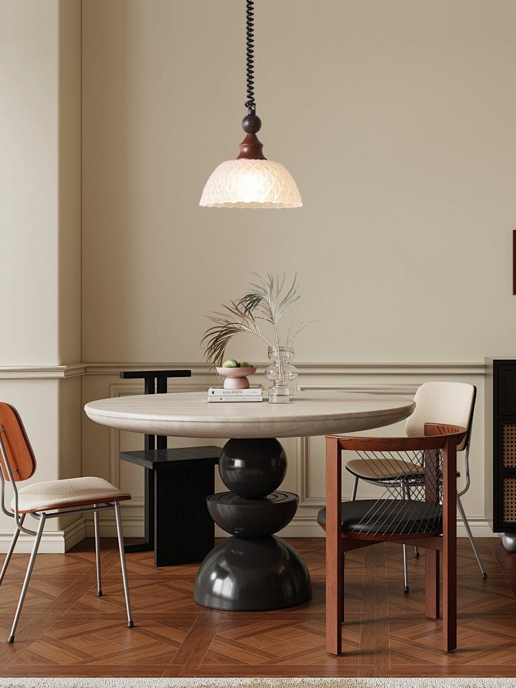 Nydoreth lámpara colgante elegancia Vintage Art de madera
