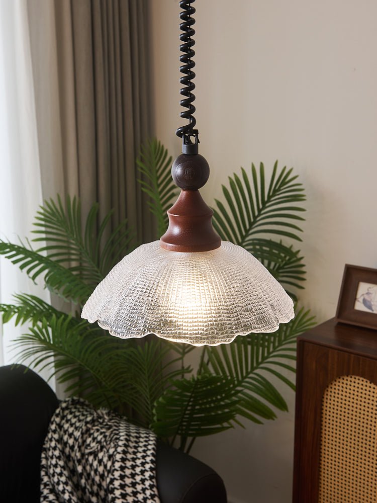 Nydoreth lámpara colgante elegancia Vintage Art de madera