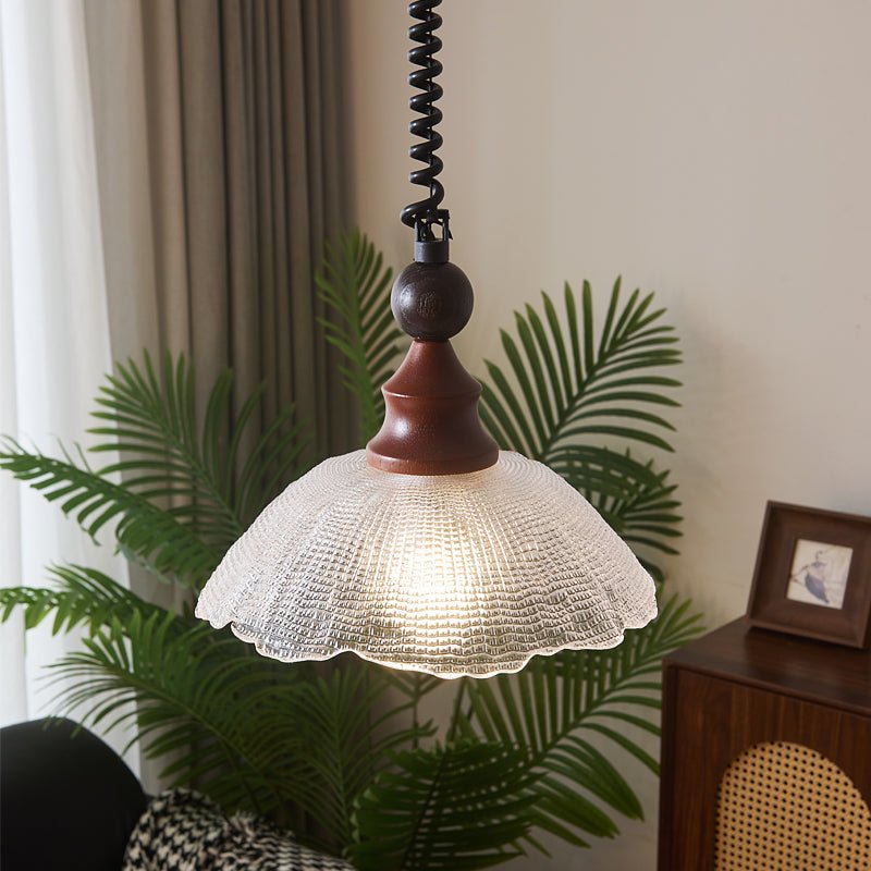 Nydoreth lámpara colgante elegancia Vintage Art de madera
