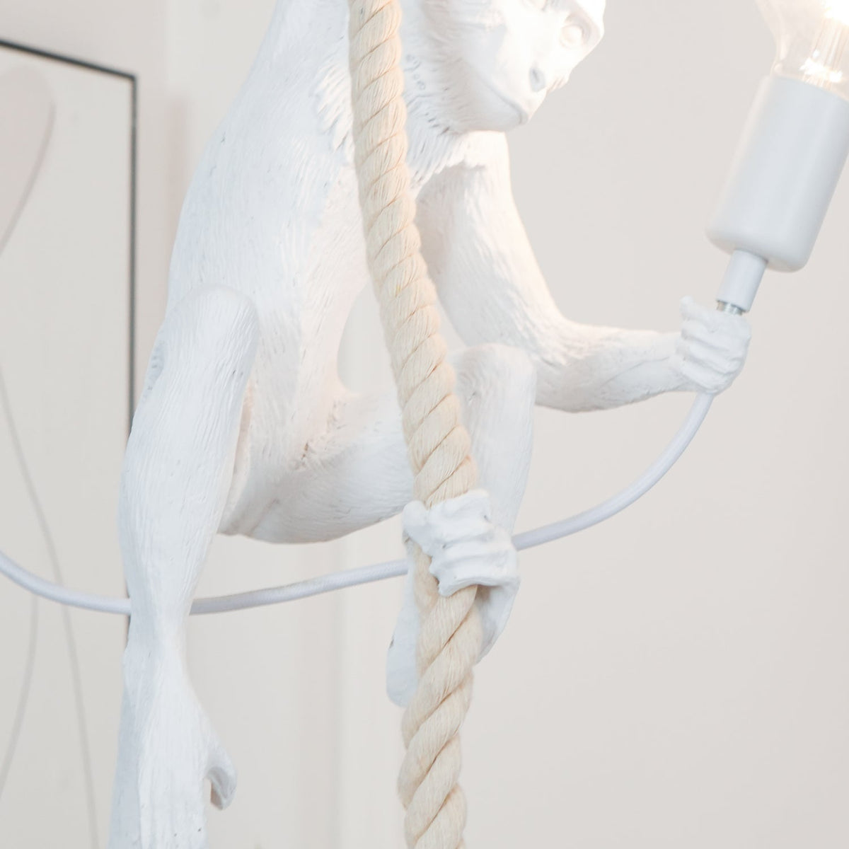 Epiran lámpara colgante artística con cuerda de resina