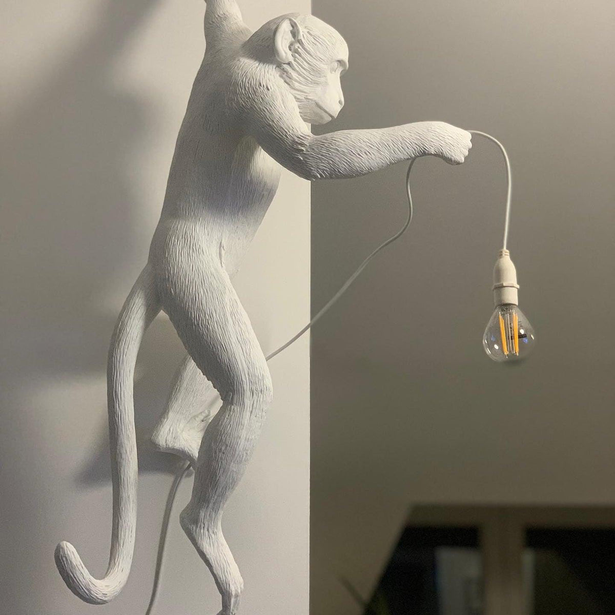 Bnx aplique de pared Art Unique Monkey de resina