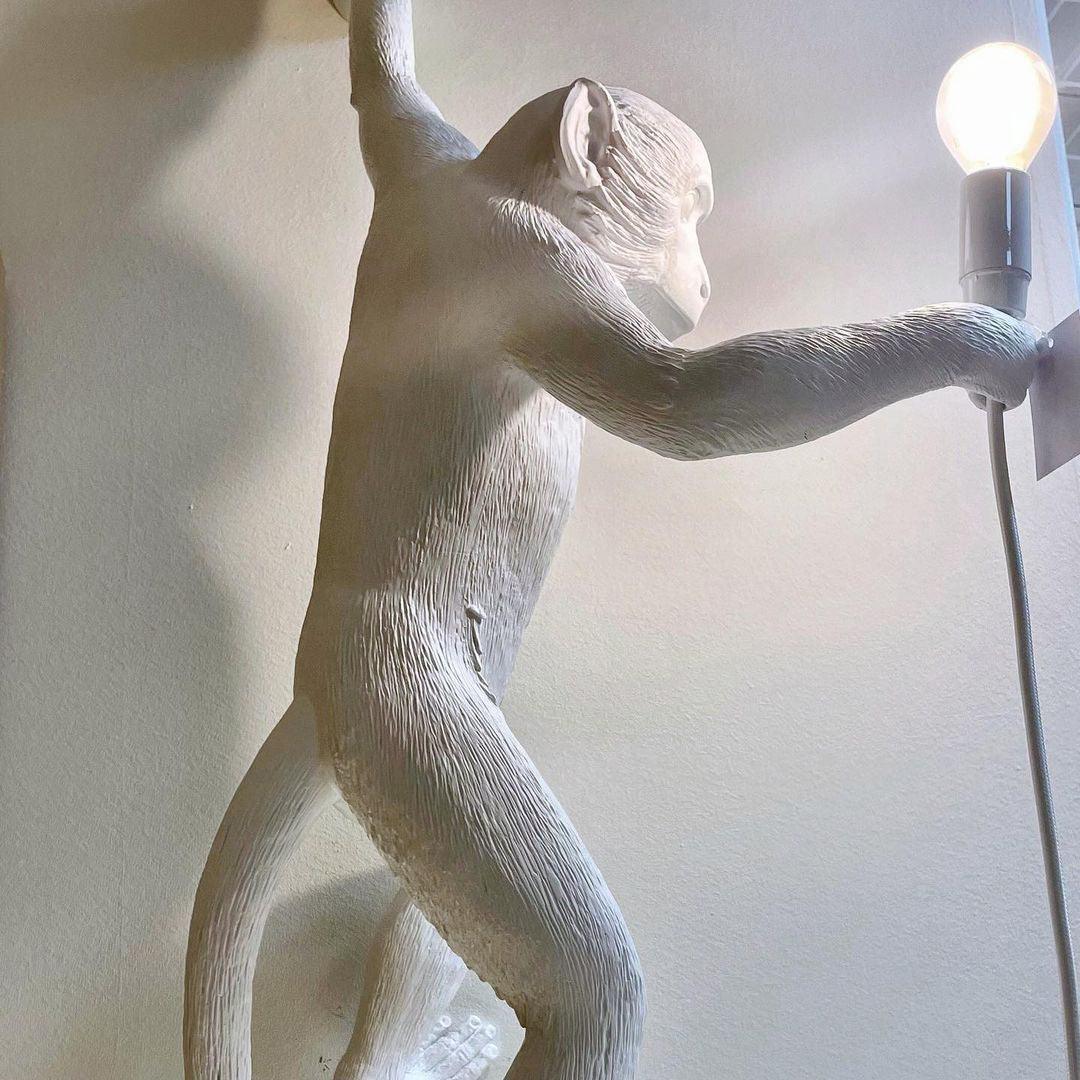 Bnx aplique de pared Art Unique Monkey de resina