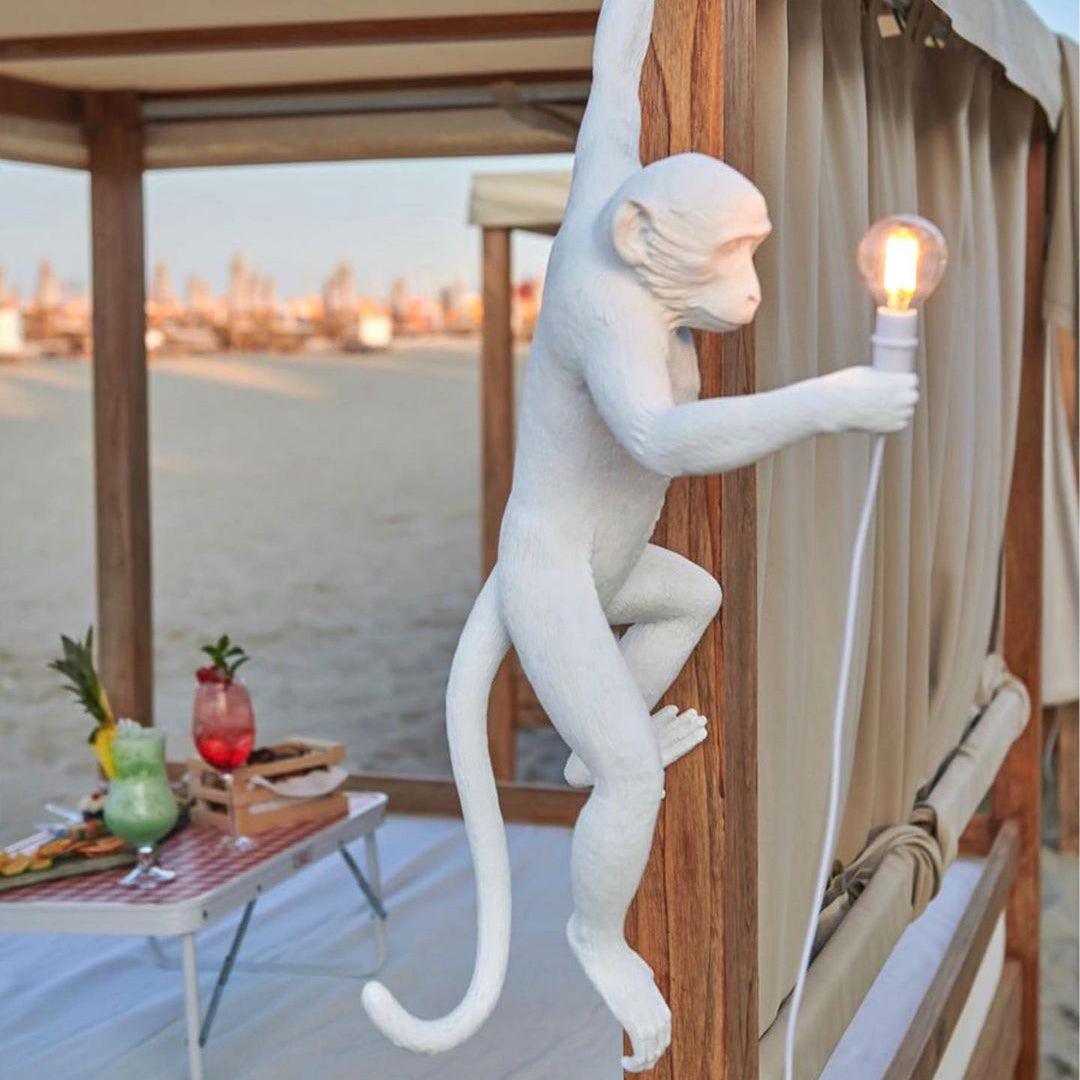 Bnx aplique de pared Art Unique Monkey de resina