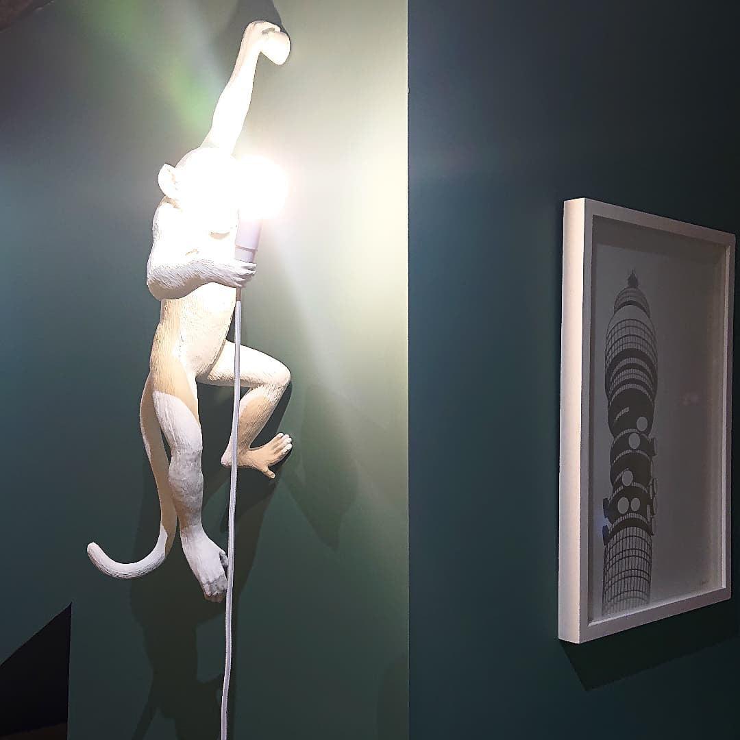 Bnx aplique de pared Art Unique Monkey de resina