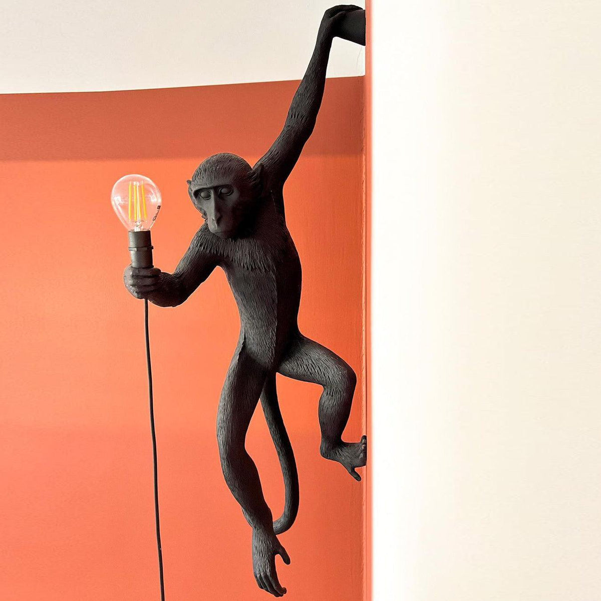 Bnx aplique de pared Art Unique Monkey de resina